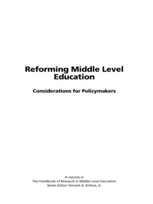 cover image of Reforming Middle Level Education